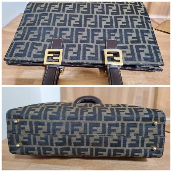 Authentic Fendi zucca Book Tote/Tote - Picture 3 of 12